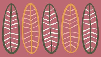 Vertical Leaf Forms with Colorful Background vector