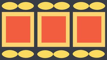 Abstract Retro Square Frame Background vector