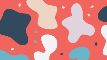 Abstract playful fluid shape background vector