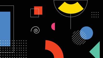Playful Geometric Layout Background vector