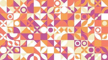 Retro Abstract Tile Composition Background vector