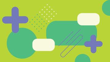Lime Green Abstract Graphic Composition Background vector