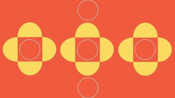 Retro Abstract Cross Motif Background vector