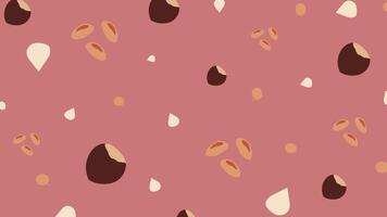 Acorn and Grain Autumn Background vector