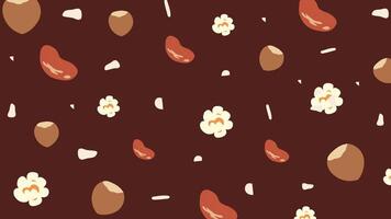Nut Mix Minimal Background vector