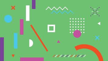 Neon Abstract Background on Green Background vector