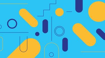 Seamless Abstract Design with Yellow and Blue vector