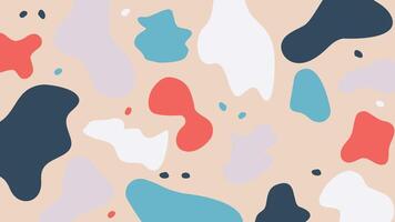 Hand-drawn abstract splash shape background vector