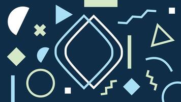 Dynamic Abstract Elements on Dark Blue Background vector