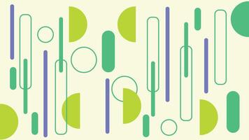 Green Abstract Background with Bright Geometric vector