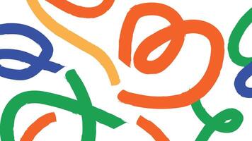 Freeform Artistic Doodles on White Background vector