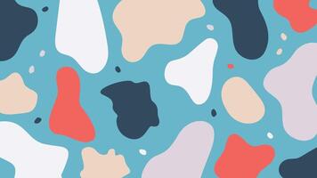 Vibrant abstract colorful blob background vector