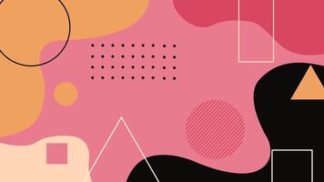 Abstract Red and Black Composition Background vector
