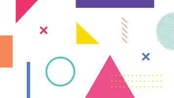Geometric Retro-Inspired Artwork Background vector
