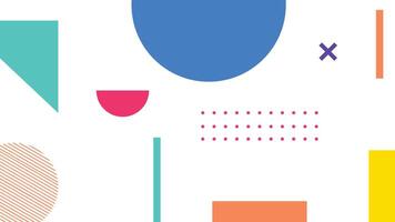 Playful Bright Geometric Design Background vector