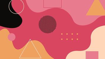 Flowing Artistic Background with Shapes Background vector