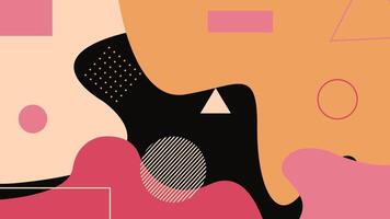 Dark and Warm Abstract Geometry Background vector