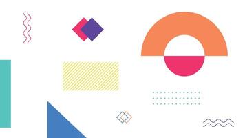 Vibrant Minimal Graphic Composition Background vector
