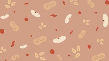 Bean and Grain Rustic Background vector