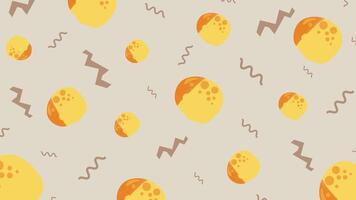 Cheese Cube Cartoon Background vector