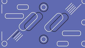 Blue Abstract Background with Capsule and Circle vector