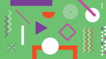 Creative Graphic Design on Green Background vector
