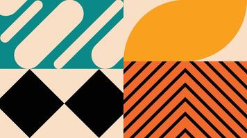 Retro Diamond Geometric Composition Background vector