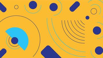 Colorful Abstract Layout with Blue Navy Circular vector