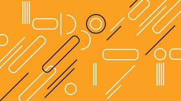 Dynamic Abstract Background with Lines on Orange vector