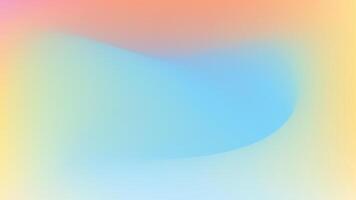 Smooth Cyan Curve with Peach Gradient Background vector
