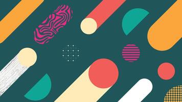 Rounded Colorful Abstract Organic Elements vector
