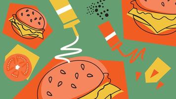 Burger with Cheese vector