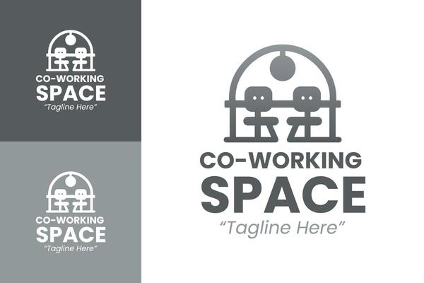 Professional Co-Working Space Logos for Modern Work Environments