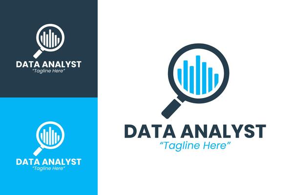 Creative Data Analyst Logo for Tech and Business Branding