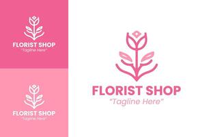 Elegant and Creative Florist Shop Logos for Branding and Floral Business vector