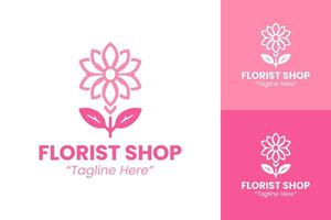 Minimalist Floral Logos for Elegant Florist Branding and Flower Shops vector