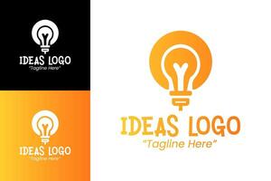 Minimalist Light Bulb Design for Digital Marketing and Branding Solutions vector