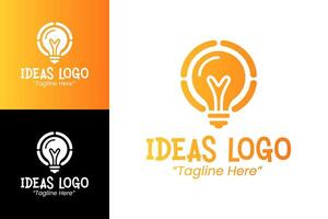 Unique Light Bulb Logo for Innovative Business and Branding Concepts vector