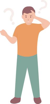 People Asking Question Illustration with Cartoon Design