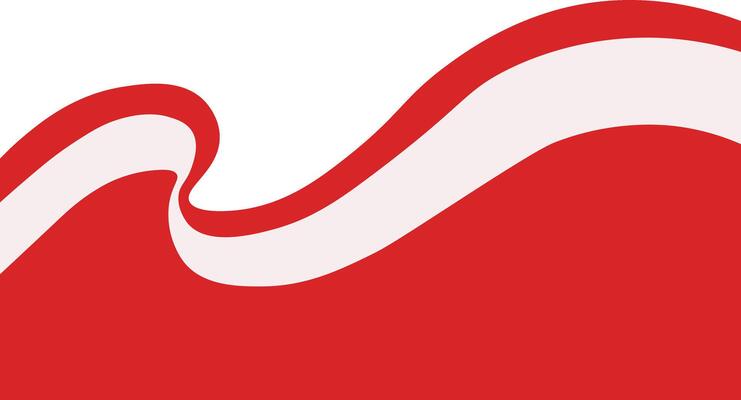 Indonesian Flag Ribbon Border.