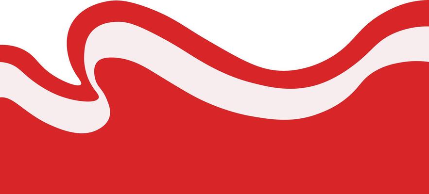 Indonesian Flag Ribbon Border. Isolated on White Background.