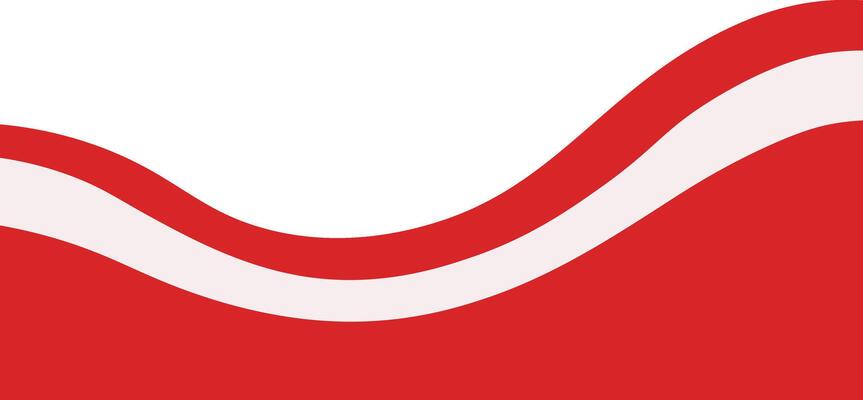 Indonesian Flag Ribbon Border in Cartoon Design,