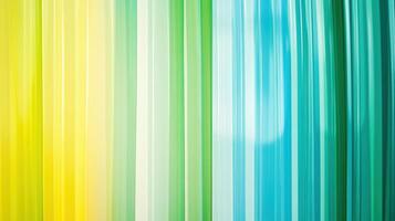 Abstract vertical lines of vibrant yellow, green, and blue create a dynamic and colorful pattern resembling flowing streaks of paint or light. Background texture with funky vibes photo