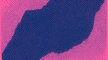 Vibrant pink and blue abstract halftone pattern with dotted texture creating dynamic and eye-catching optical illusion art photo