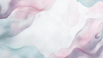 Ethereal pastel abstract background with flowing colors of pink, blue, and white in a dreamy artistic pattern for creative design projects. photo