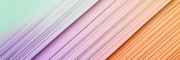 Vibrant pastel abstract pattern in soft pink, orange, and blue hues featuring diagonal lines and textured layers for a modern artistic design photo