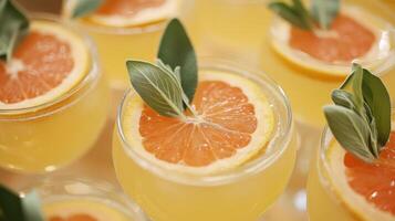 Botanical Event Featuring Gin Tonic with Sage and Grapefruit photo