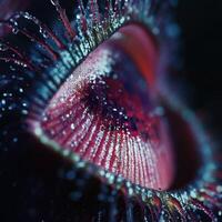 Carnivorous Botanical Mouths Poised For Insect Catching photo