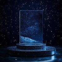 Crystal Space Tableau Capturing Astonishing Cosmic Viewpoints photo