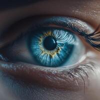 Detailed Lens In Human Eye Capturing Summers Pristine Scenes photo